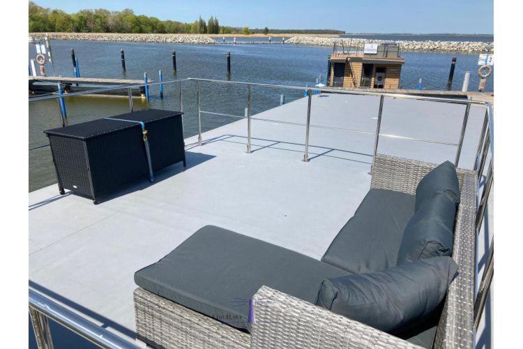 Hausboot Fjord Vela Mit Biosauna In Barth Exteriér fotografie