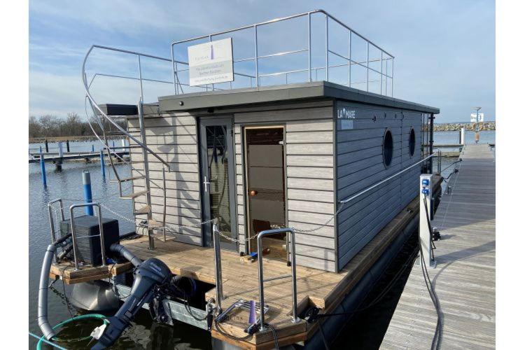 Hausboot Fjord Vela Mit Biosauna In Barth Exteriér fotografie